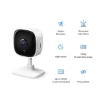 Cámara IP Wi-Fi para hogar, 2 megapixel, audio doble vía, visión nocturna, notificación Push, acepta memoria Micro SD de para grabación. - Image 4