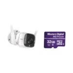 Kit de Cámara IP Wi-Fi / Incluye 1 Pieza Modelo TAPOC310 / 2 Megapixel / Audio Doble Vía / Utiliza la App Tapo / 1 Memoria Micro SD Modelo WD32MSD
