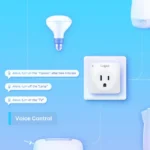 Mini tomacorriente inteligente Wi-Fi, 100 - 120V~, 50/60Hz, 15.0A, compatible con Amazon Alexa y Google Assistant, color blanco. - Image 3