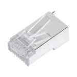 Bote con 100 Piezas de Plug Modular RJ45 Cat5e blindado, chapado de oro a 30 micras para durabilidad extrema CON PIN DE TIERRA - Image 5
