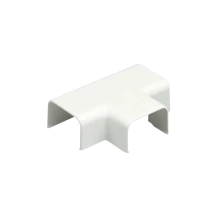 Conexión en "T", para uso con canaleta LD5, material ABS, Color Blanco Mate