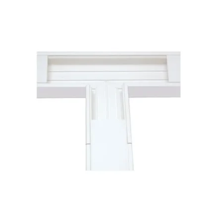 Sección en "T" color Blanco de PVC auto extinguible, para canaleta TEK-100 (5576-13100)
