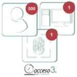 [BAJO PEDIDO] Licencia de 3 años para software Acceso3 TITANIUM  / 500 Empleados / 1 reloj / 1 PC / Compatible con SISTEMAS DE NOMINA - Image 2
