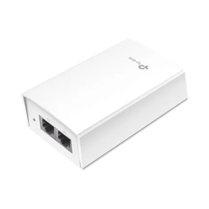 Inyector PoE Pasivo de 48V (24 Watts) / 2 puerto 10/100/1000 Mbps / Plug and Play / Montaje en Pared