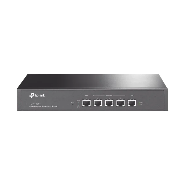 TLR480T-h Router Balanceador de Carga Multi-Wan, 1 puerto LAN 10/100 Mbps, 1 puerto WAN 10/100 Mbps, 3 puertos Auto configurables LAN/WAN, Sesiones Concurrentes 30,000 para Negocios Pequeños y Medianos - Image 1