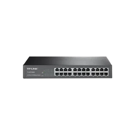 Switch no administrable de 24 puertos 10/100 Mbps para escritorio/rack