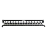 Patch Panel TERA-MAX Blindado de 24 Puertos, Modular (vacío), Plano, Color Negro, 1UR - Image 4
