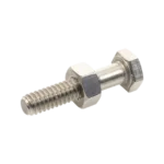 Paquete de 6 tornillos con tuercas de acero inoxidable 1/4 x 1 1/4”. - Image 3