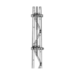 Mástil 2-3/8" x 1.8 m para Montaje en Cara de Torre Super Titan Secciones 1 a 3.