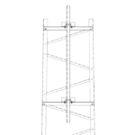 Brazo para Sección #7 Torre Titan con Herrajes y Mástil de 6' (1.8m).