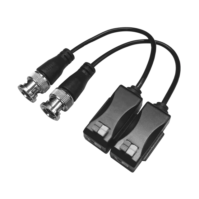 TT101FTURBOZ-h Kit de Transceptores (Baluns) con Terminal PUSH SUPERIOR PIG TAIL en ambos conectores, Resolución 4K , Cable flexible COAXIAL Blindado / COAXITRON / AUDIO POR COAXITRON /Conector 100% COBRE / Calidad PREMIUM - Image 1