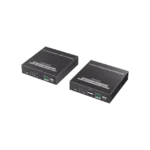 Kit Extensor KVM (HDMI y USB) hasta 120 metros | Transmite el Video y Controla tu DVR vía USB a distancia | Soporta resolución 4K @60Hz | Cat 6, 6a y 7 | Salida Loop en el Tx para visualización local