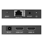 Kit Extensor HDMI para distancias de 70 metros / Resolución 4K x 2K@ 60 Hz/ Cat 6, 6a y 7 / IPCOLOR / CERO LATENCIA / SIN COMPRIMIR / Salida Loop / Control IR  / Salida de audio de 3.5mm / PoC - Image 4