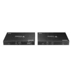 Kit extensor KVM (HDMI y USB) hasta 70 metros | Resolución 4K @ 60 Hz | Cat 6, 6a y 7 | IPCOLOR | CERO LATENCIA | HDR10 | Salida Loop | Puerto S/PDIF | Uso 24/7 | Transmite el Video y Controla tu DVR vía USB a distancia.