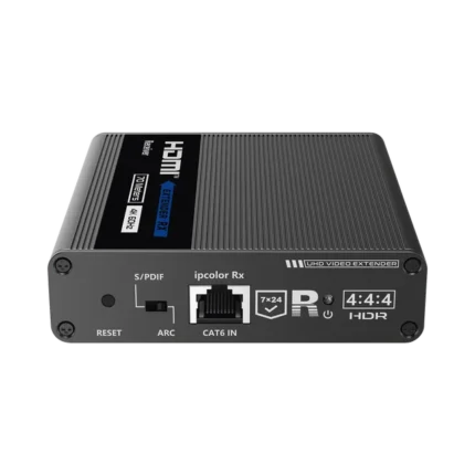 Receptor Compatible para Kits TT- 676 / 4K@60Hz con IR / Distancia de 70 Metros / Conexión en Cascada de hasta 10 Receptores con TT676.