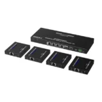 Kit Divisor y Extensor HDMI | 1x4 | Hasta 70 m |Resolución 4K @ 60 Hz |  Cat 6/6a/7 | IPCOLOR | CERO LATENCIA | Puerto S/PDIF | EDID | RS232 | Salida Loop / PoC - Image 2