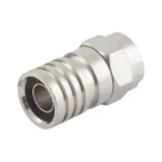 Conector F Macho, Plegable de Doble Blindaje para cable RG-6, Cuerpo de Bronce Niquelado. - Image 4