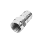 Conector F Macho, Plegable de Doble Blindaje para cable RG-59, Cuerpo de Bronce Niquelado. - Image 4