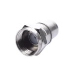 Conector F Macho Plegable, Con PIN para Cable RG-59, Cuerpo de Bronce Niquelado. - Image 3