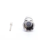 Conector F Macho Plegable, Con PIN para Cable RG-59, Cuerpo de Bronce Niquelado. - Image 5