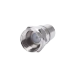 Conector F Macho, Plegable con PIN para Cable RG-6, Cuerpo de Bronce Niquelado. - Image 2