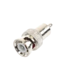Adaptador en línea para 75 Ohm, de conector BNC macho a RCA macho en aplicaciones de Audio-Video para cámaras, monitores y DVR´s. - Image 2