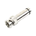 Conector BNC Macho en 75 Ohm, de Compresión Axial para Cable Coaxial RG-59/U, Níquel/ Oro/ Politetrafluoroetileno. - Image 2