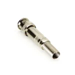 Conector BNC macho de 75 Ohm, con base de resorte para montar a presión cable coaxial RG-59/ Níquel/ Oro/ Teflón. - Image 4