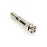 Conector BNC macho de 75 Ohm, con base de resorte para montar a presión cable coaxial RG-59/ Níquel/ Oro/ Teflón. - Image 3