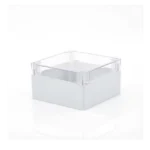 Gabinete Plástico para Exterior (IP65) de 160 x 160 x 90 mm Cierre por Tornillos Tapa Transparente. - Image 3