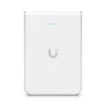 Access Point UniFi U6 In Wall/Montaje p/pared, WIFI 6 2.4 Y 5 Ghz, hasta 5.3 Gbps, 1 pto PoE In, 4 ptos secundarios (1 PoE Out)