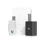 UniFi Access Kit de Inicio Gen 2, Incluye Hub para conexiones, lector NFC y movimiento / 10 tarjetas de acceso / sistema completo para abrir una puerta