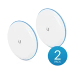 Kit UniFi Building Bridge de 1+ Gbps en 60 GHz con radio redundante en 5 GHz, alcance de hasta 500 m