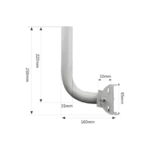 Montaje universal flexible para instalación en poste o pared, compatible con equipos Ubiquiti, Mimosa, Cambium y Altai - Image 5