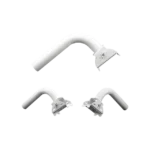 Montaje universal flexible para instalación en poste o pared, compatible con equipos Ubiquiti, Mimosa, Cambium y Altai