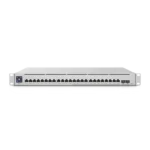 UniFi Switch Empresarial Capa 3 de 24 puertos PoE 802.3af/at (12 puertos 2.5G y 12 puertos 1G) + 2 puertos 1/10G SFP+, 400W, pantalla informativa