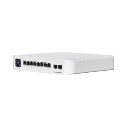 Switch UniFi Pro 8 PoE Administrable Capa 3, 8 puertos GbE / (6) puertos POE+ af/at y (2) puertos POE++ 802.3bt / (2) puertos SFP+ 10G / 120W de presupuesto POE