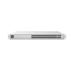 UniFi Switch PRO Aggregation Capa 3 para fibra óptica con 28 puertos SFP+ (10G) y 4 puertos SFP28 (25G), pantalla informativa