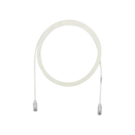 Cable de Parcheo TX6, UTP Cat6, Diámetro Reducido (28AWG), Color Blanco Mate, 1ft
