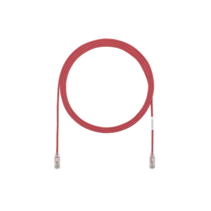 Cable de Parcheo TX6, UTP Cat6, Diámetro Reducido (28AWG), Color Rojo, 10ft