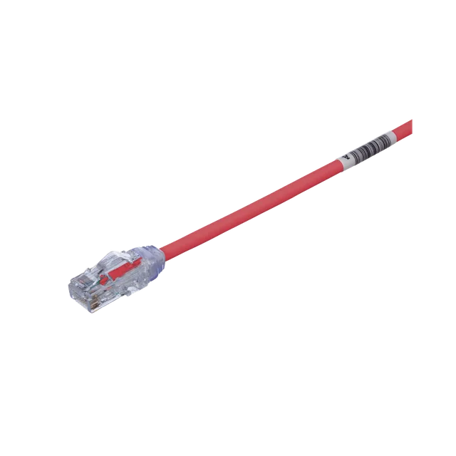 UTP28X10RD-h Cable de Parcheo UTP Cat6A, CM/LSZH, Diámetro Reducido (28AWG), Color Rojo, 3.05 Metros (10 Pies) - Image 1