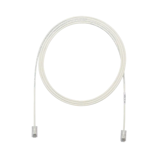 UTP28X7-h Cable de Parcheo UTP Cat6A, CM/LSZH, Diámetro Reducido (28AWG), Color Blanco Mate, 2.13 Metros (7 Pies) - Image 1