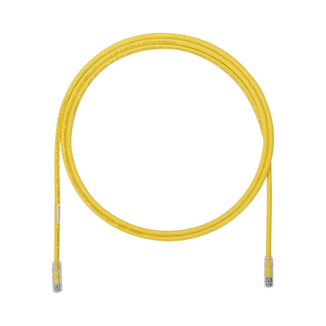UTP6AX5YL-h Cable de Parcheo UTP, Cat6A, 24 AWG, CM, Color Amarillo, 1.52 Metros (5 Pies) - Image 1