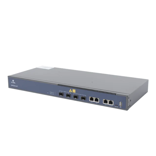 V1600GT-h OLT de 2 puertos GPON + 4 puertos Uplink (2 puertos Gigabit Ethernet + 2 puerto SFP/SFP+) , hasta 256 ONUS - Image 1