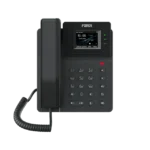 Teléfono IP empresarial para 4 líneas SIP con pantalla LCD de 2.4 pulgadas a color, Opus y conferencia de 6 vías, PoE.