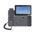Videoteléfono IP inteligente Insignia, Android 9.0, 20 líneas SIP, pantalla a color 7" ajustable, Teclado de iluminación configurable, PoE, conferencia local de 10 vías.