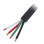 Cable Eléctrico de Uso Rudo 4 Hilos Calibre 18 AWG, Hasta 600 V. Rollo de 100 m.