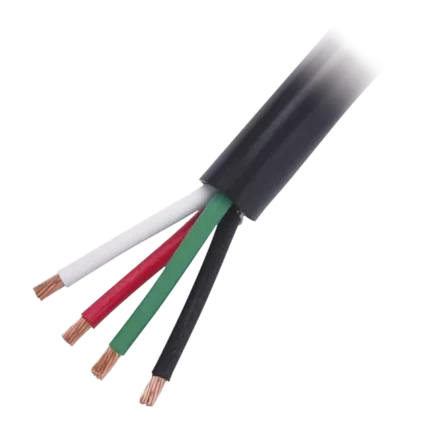 Cable Eléctrico de Uso Rudo 4 Hilos Calibre 18 AWG, Hasta 600 V. Rollo de 100 m.