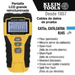 Tester  de Cable LAN Scout™ Jr. 2/ Para: Prueba aprobada/ Error de Cableado/ Falla de Circuito Abierto o Cortocircuito/ Par Dividido/ Blindaje. - Image 13