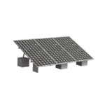 Montaje para 3 Panel Solar, Riel "8" de 4050mm para Módulos con Espesor de 35mm, Velocidad de Viento Máx. 136km/h (20° a 45°)